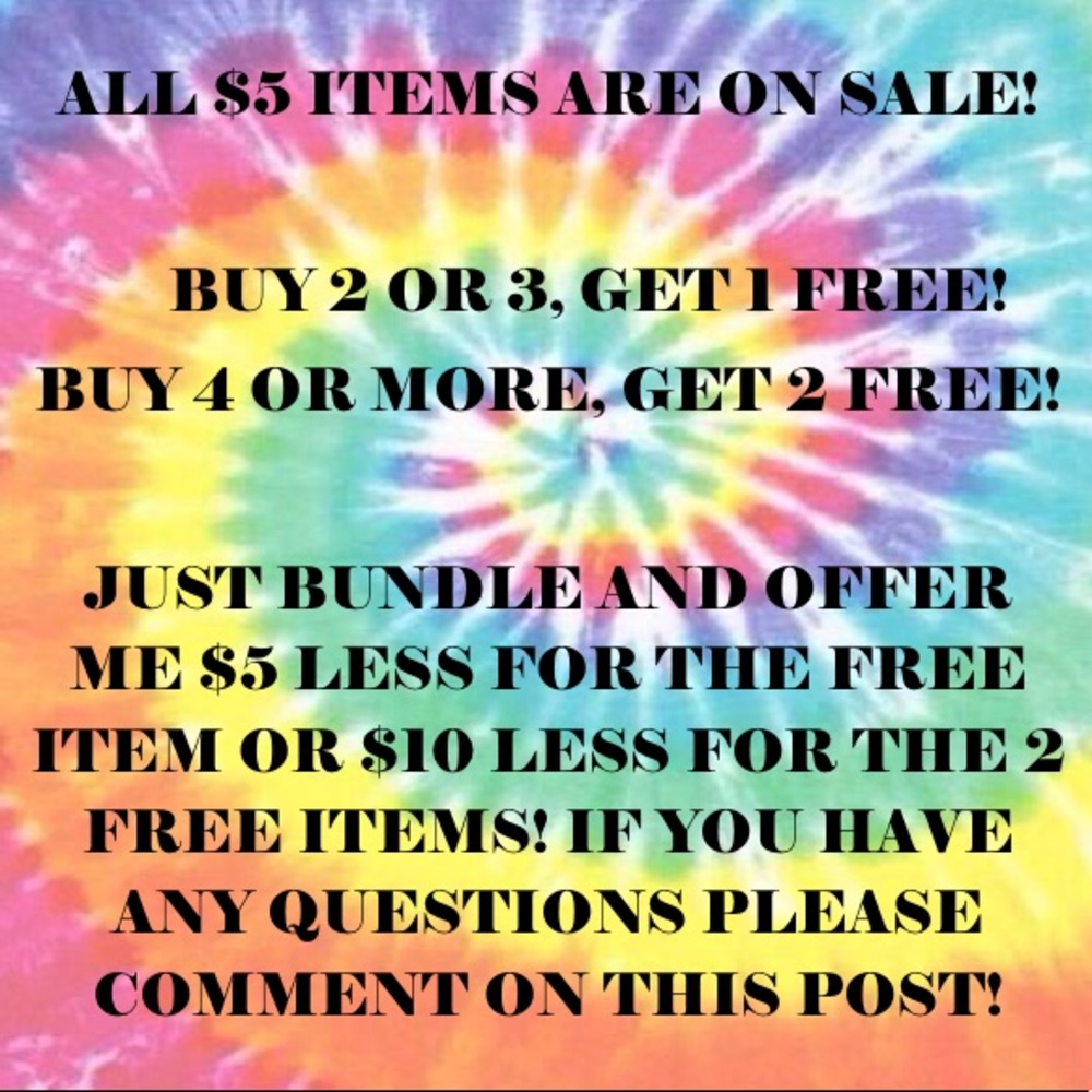 $5 SALE!!!!!